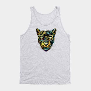 Party Panther: Prowling the City in Neon! Tank Top